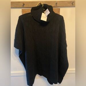 NWT COACH Knit Turtleneck Oversized Cape Poncho Sz S-L $498